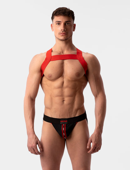 Barcode Berlin Multipack 1x Mesh Jock Tel Black-Red + 1x Matt Harness Red